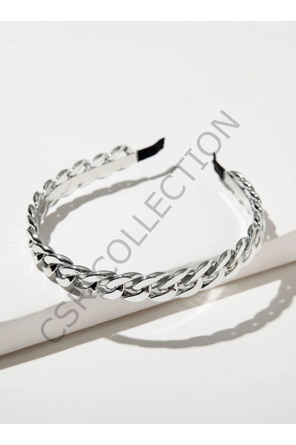 Metal Zincir Model Gümüş Taç