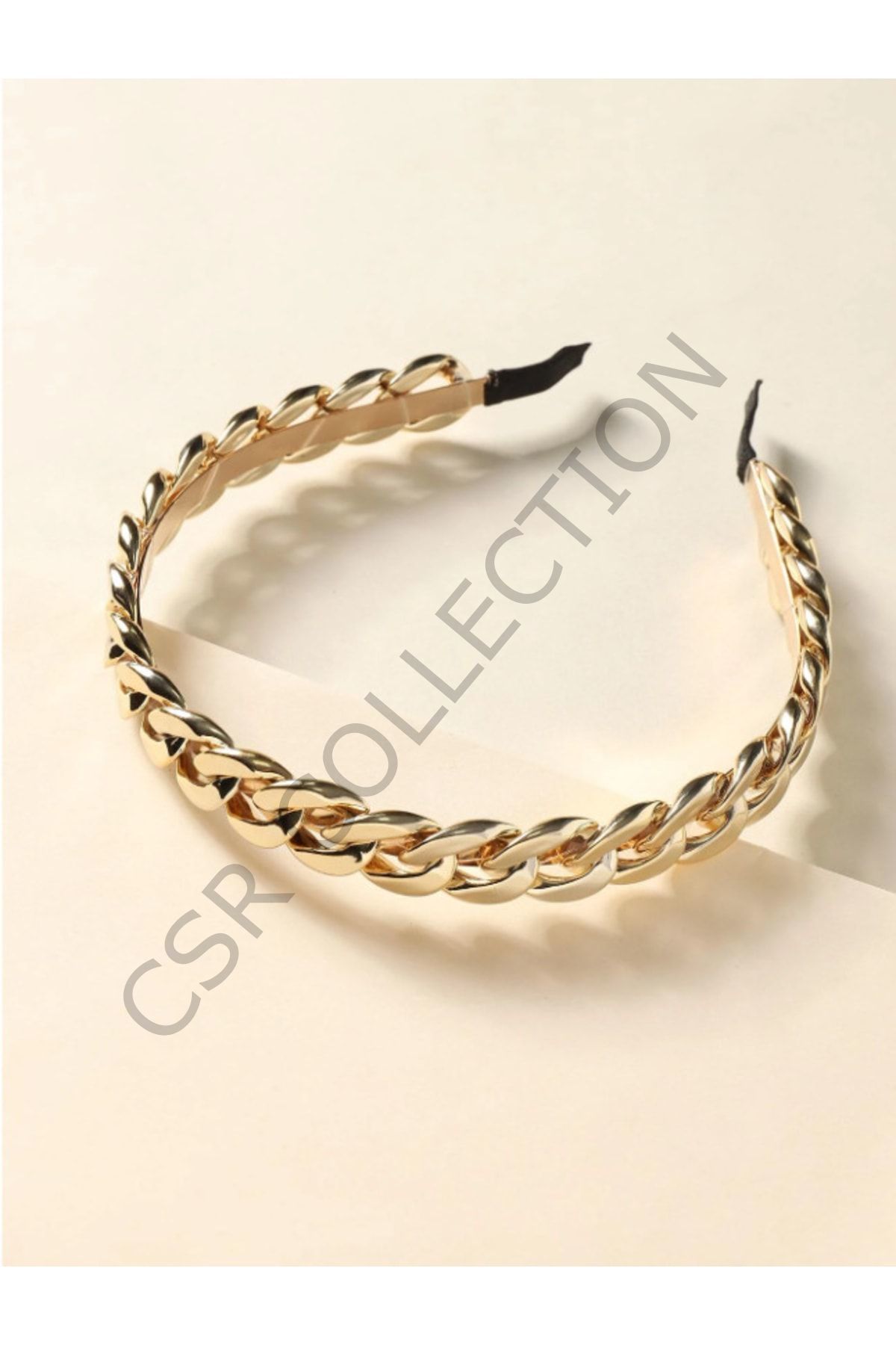 Metal Zincir Model Gold Taç