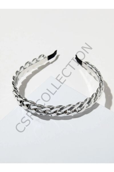 Metal Zincir Model Gümüş Taç