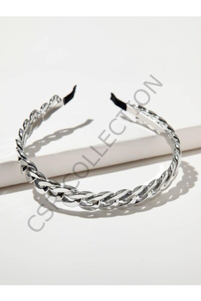 Metal Zincir Model Gümüş Taç