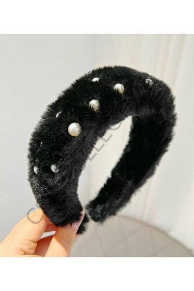 Incili Peluş Taç