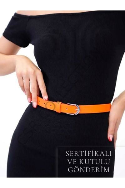 Klasik Model Suni Deri Kemer