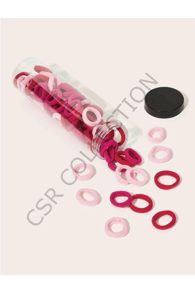 50 Adet Raspberry Serisi Lastik Toka Yetişkin
