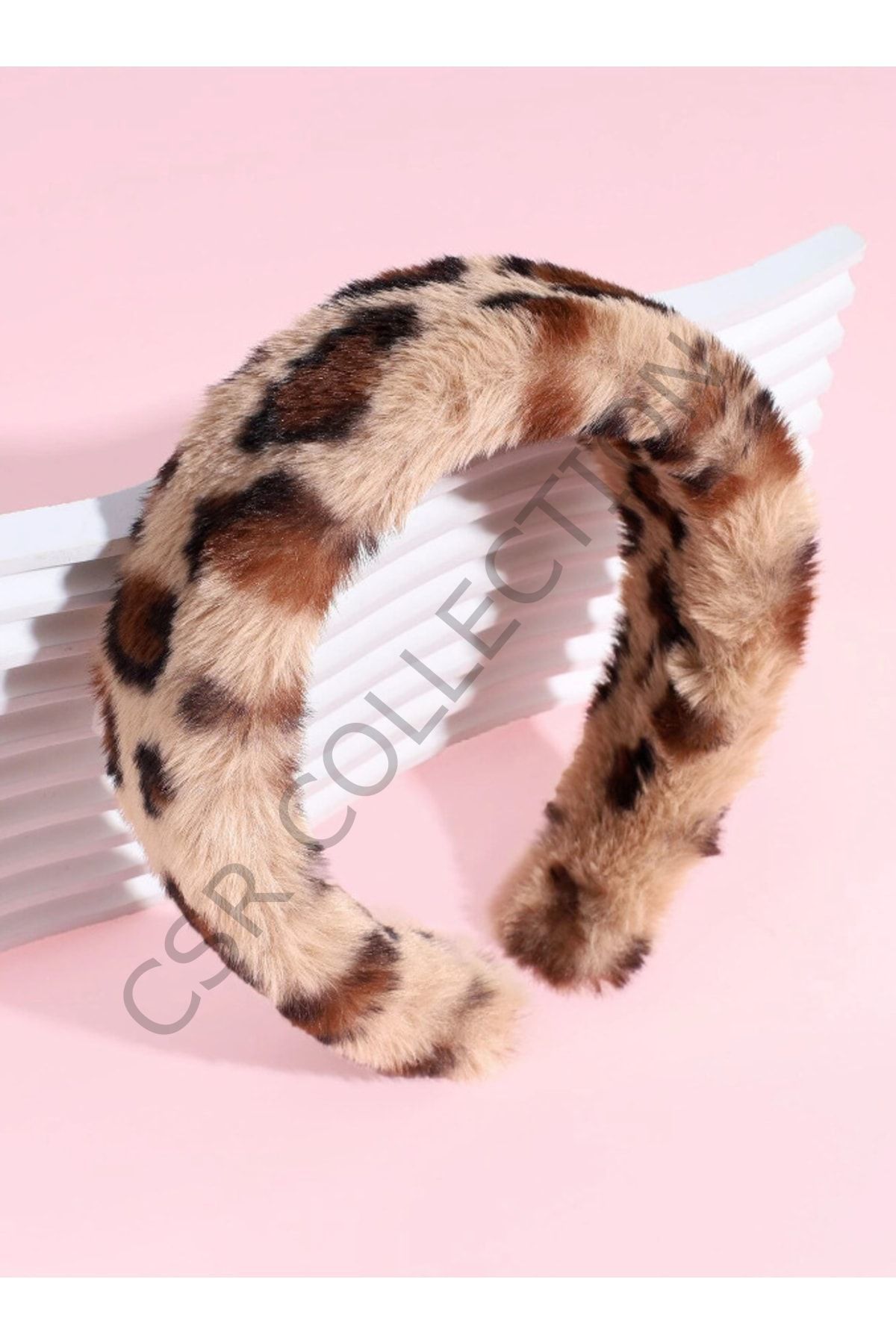Leopar Peluş Taç