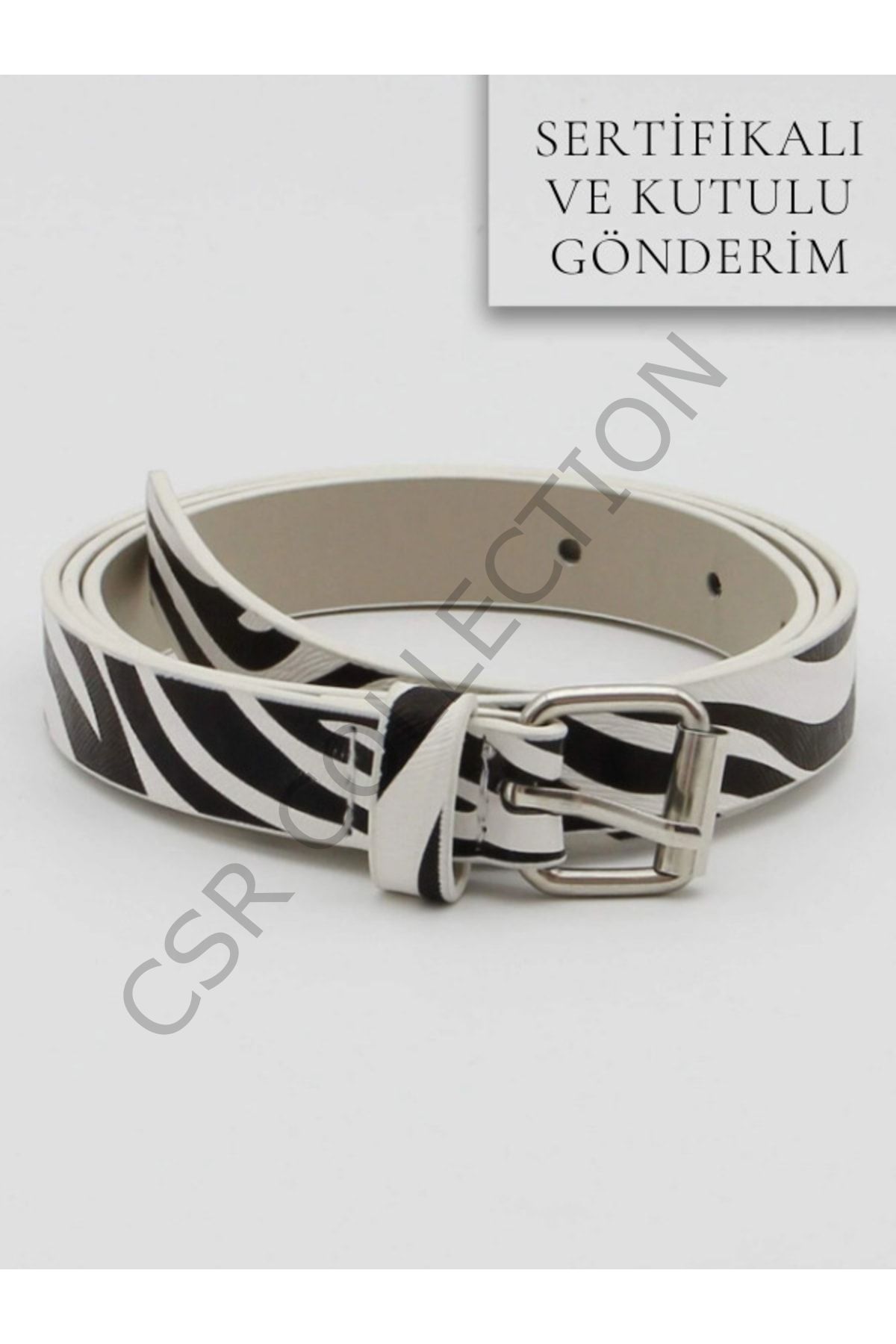 Zebra Desen Klasik Kemer