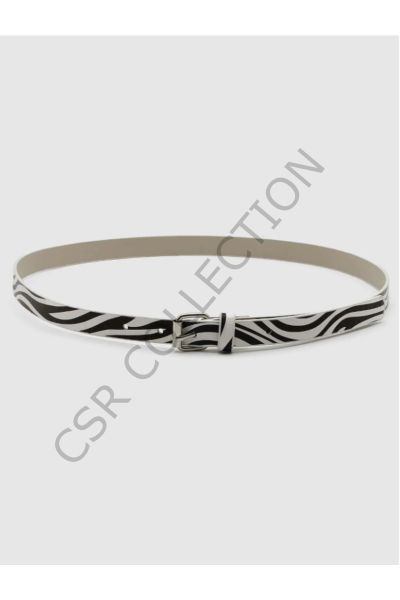 Zebra Desen Klasik Kemer
