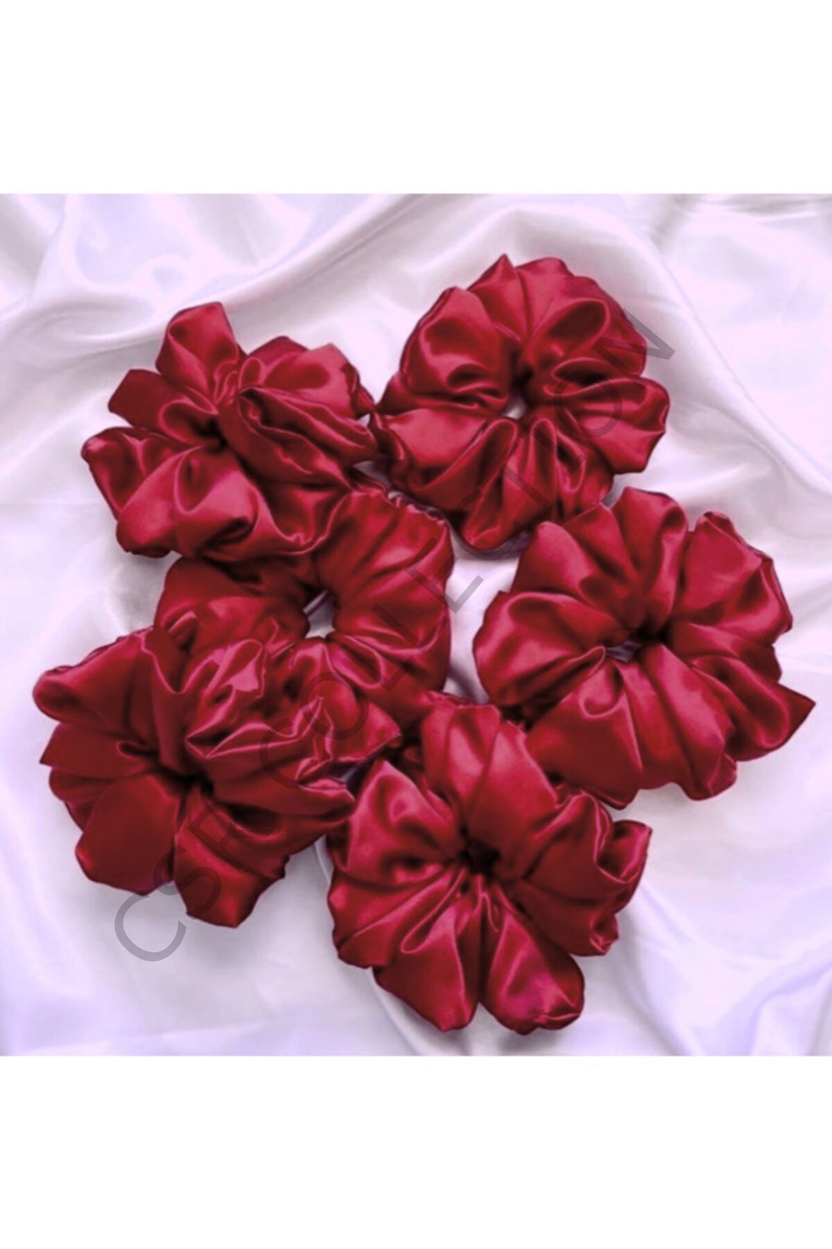 10lu Bordo Saten Toka