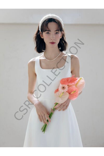 inci detaylı dolgulu taç ( nikah / özel gün / günlük kullanım ) Beyaz