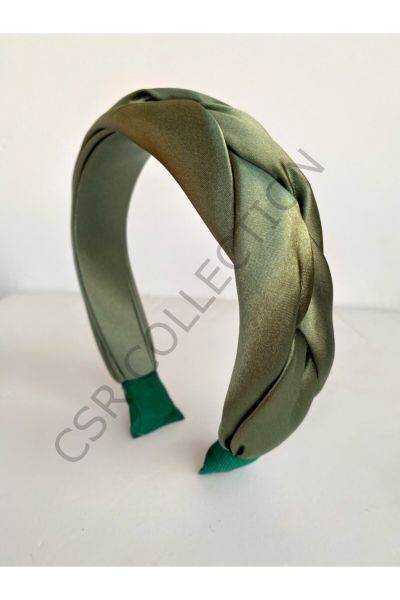 Limited Dolgulu Saten Örgü Taç