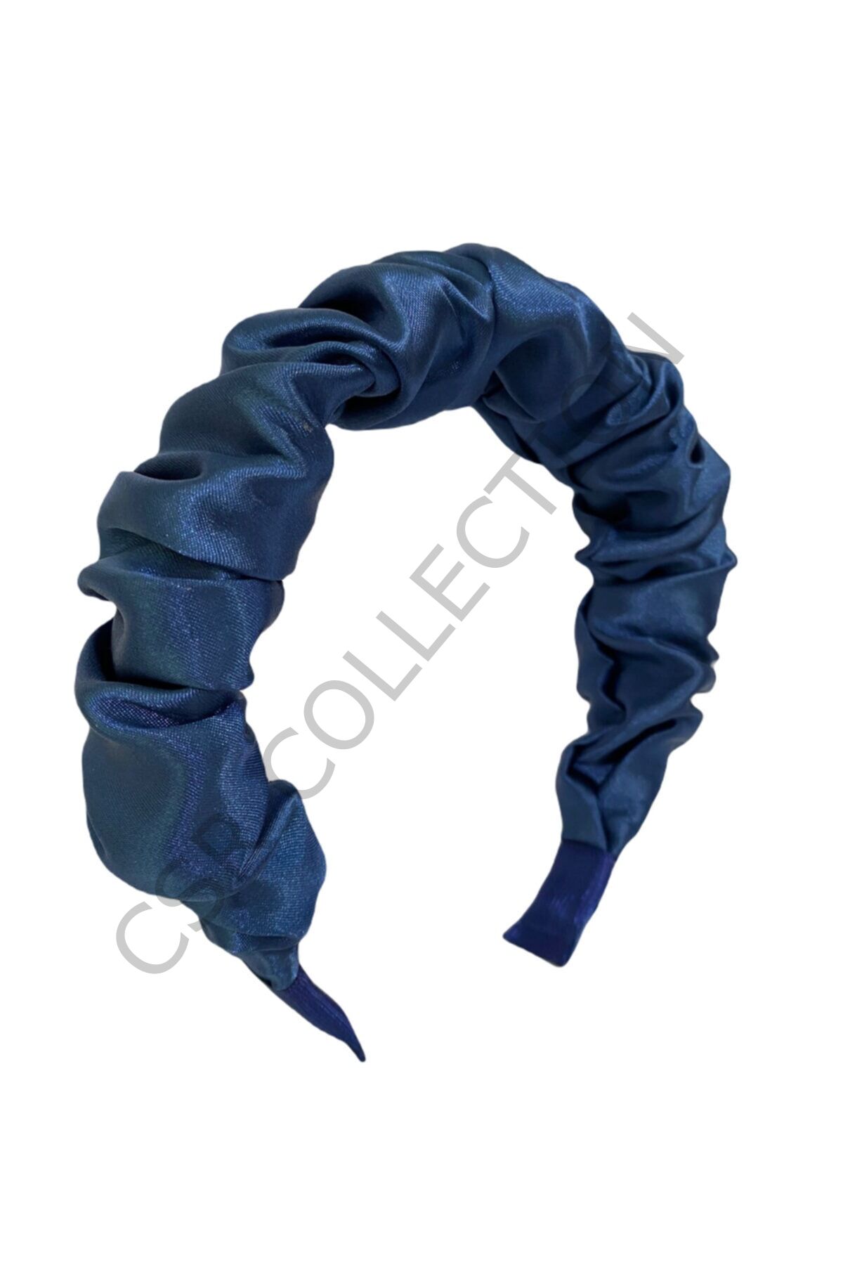 Koyu Indigo Saten Taç indigo - Tek Ebat