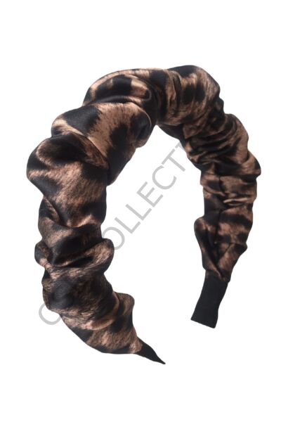 Leopar Saten Taç karışık - Tek Ebat