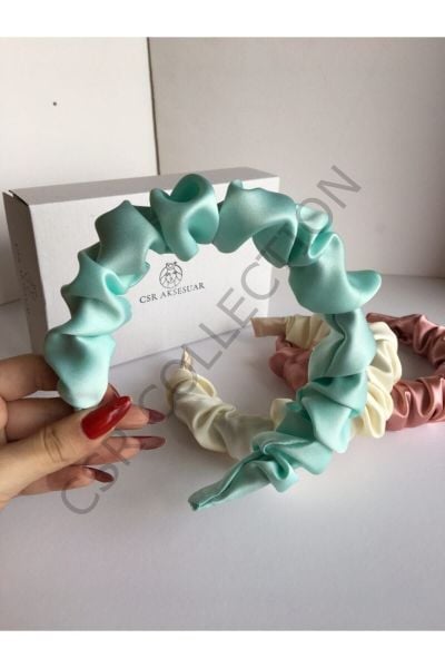 3lü Soft Saten Taç Seti