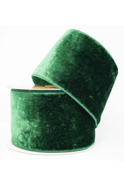 5 cmlik kadife kurdele yeşil