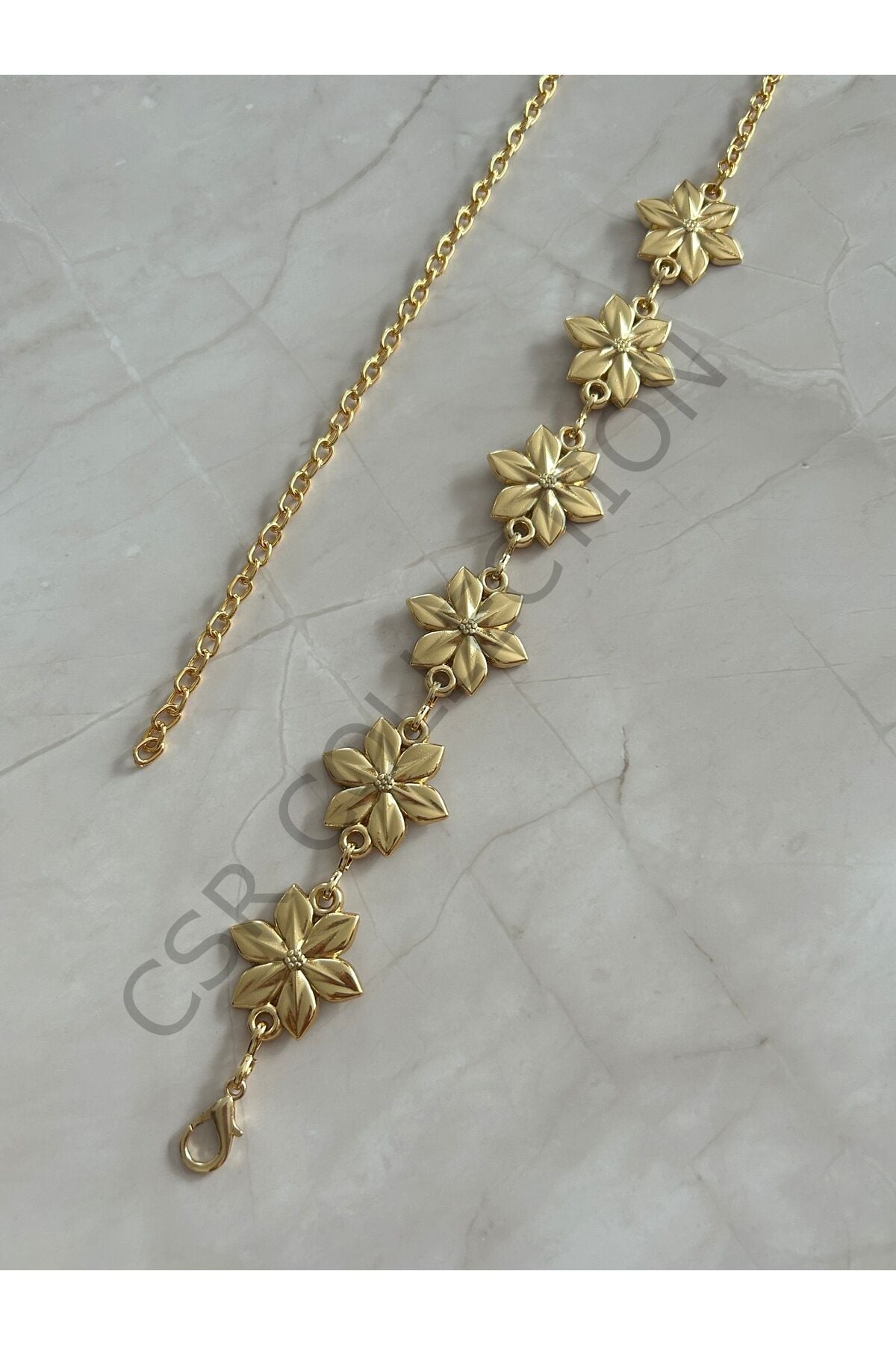 Çiçek figürlü Vücut & Bel & Elbise & Pantolon & Etek Zincir Kemeri