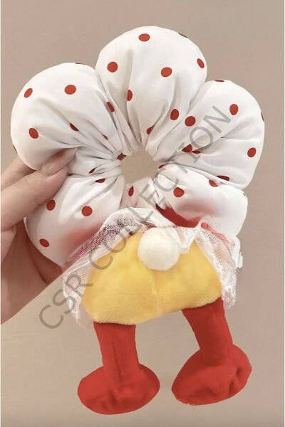 Peluş figürlü papatya puf toka