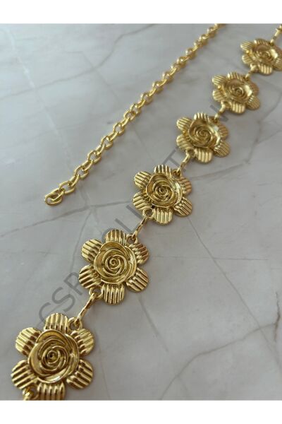 Gül figürlü Vücut & Bel & Elbise & Pantolon & Etek Zincir Kemeri