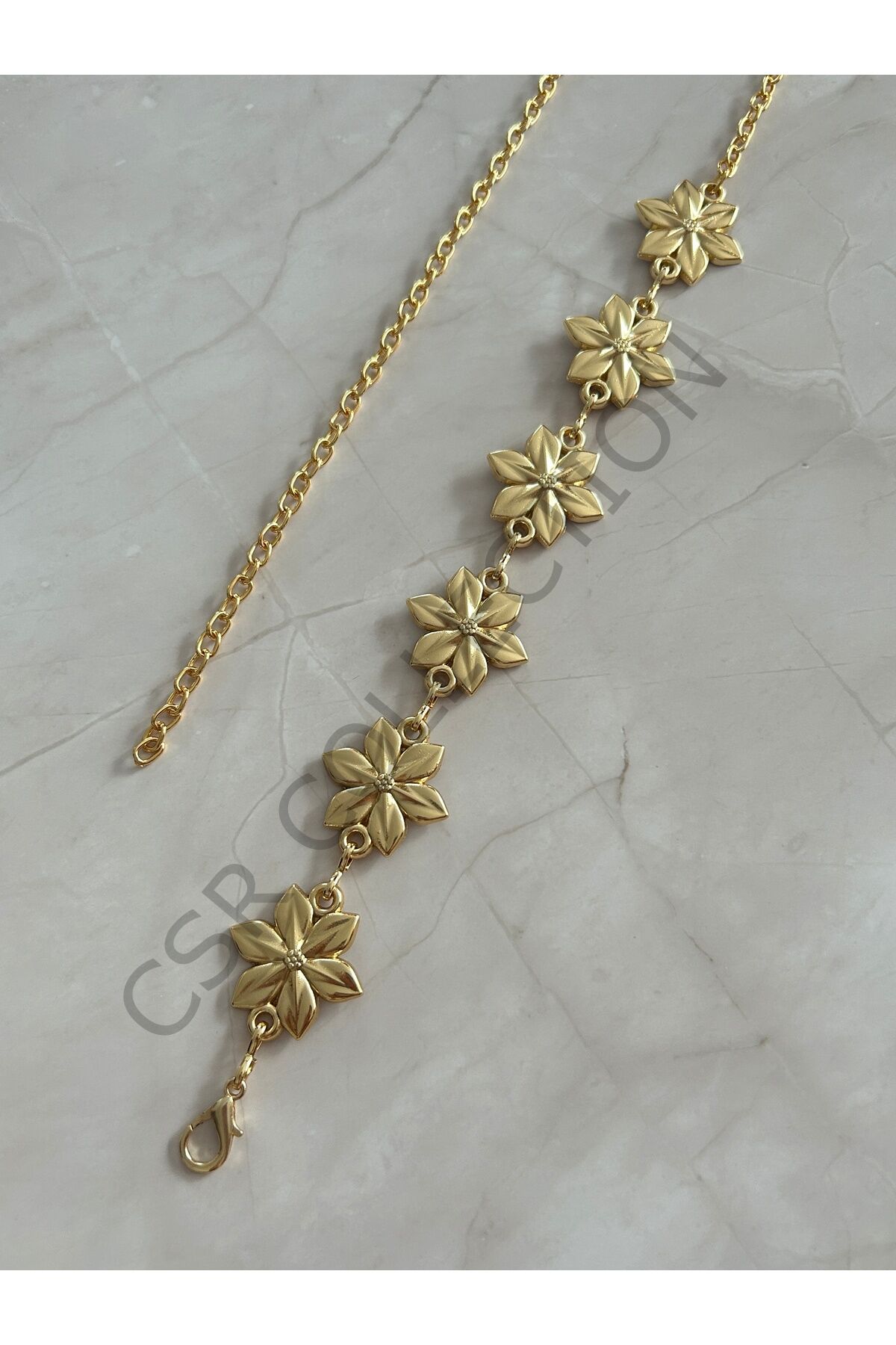 Çiçek figürlü Vücut & Bel & Elbise & Pantolon & Etek Zincir Kemeri