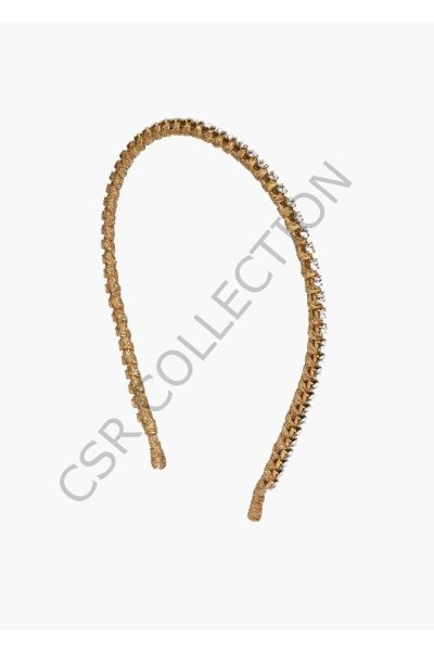 Simli Gold Zirkon Taç