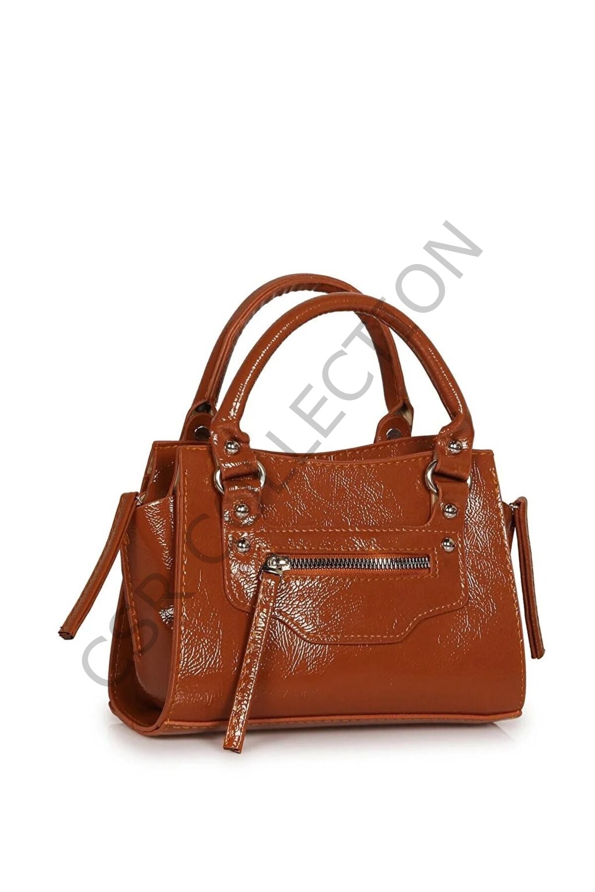 Suni Deri El Ve Omuz Çantası kahve - Tek Ebat