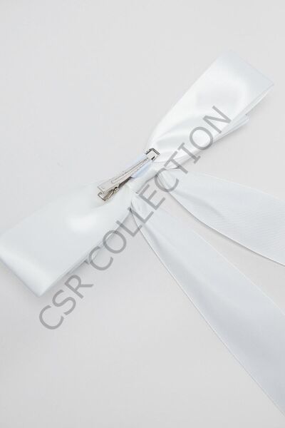 extra uzun beyaz fiyonk toka
