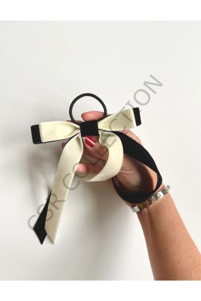 Çift Renk Kadife Fiyonk Toka