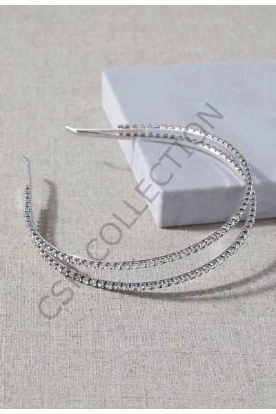 Çift Sıralı Zirkon Taç